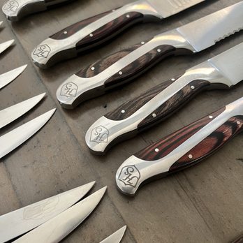 Erick’s Sharpening and Restoration - Set of Hammer Stahl knives sharpened for The Emerson Estate - Knife Sharpening Near Me - La Quinta, California Erick’s Sharpening and Restoration - Set of Hammer Stahl knives sharpened for The Emerson Estate - Knife Sharpening Near Me - La Quinta, California