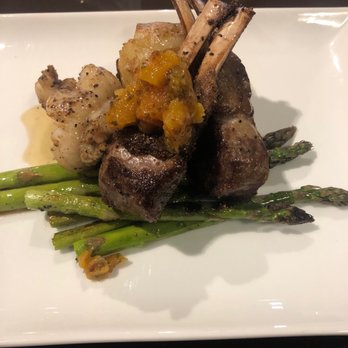 Lone Wolf Restaurant & Lounge - Rack of lamb and lobster tail - New American Near Me - Jackson, California