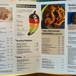 Entire food menu options
