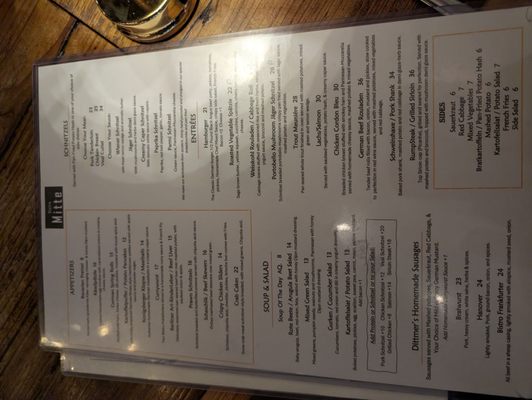 Menu photo 2 Bistro Mitte San Carlos, CA Menu photo 2 Bistro Mitte San Carlos, CA
