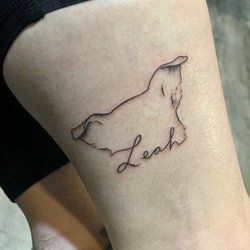 The Curly Wolf Tattoo Club - Custom tattoo by Kate