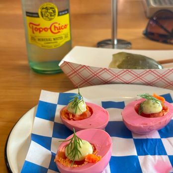 Quinnie's - Pickled eggs. - New American Near Me - Hudson, New York