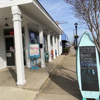 Southern Shores Eats and Drinks - Outside / Sidewalk Sign - Coffee & Tea Near Me - Foley, Alabama Southern Shores Eats and Drinks - Outside / Sidewalk Sign - Coffee & Tea Near Me - Foley, Alabama
