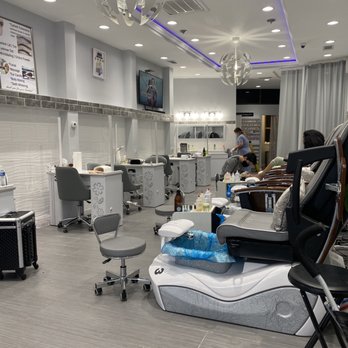 The Nail Bar & Lash - Salon area with mani and pedi chairs - Nail Salons Near Me - Atlanta, Georgia The Nail Bar & Lash - Salon area with mani and pedi chairs - Nail Salons Near Me - Atlanta, Georgia