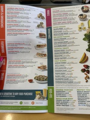 Menu photo 2 Tropical Smoothie Cafe Orlando, FL Menu photo 2 Tropical Smoothie Cafe Orlando, FL