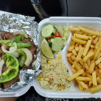 Karina's Bakery - Grilled steak dinner - substituted beans and rice for french fries - Bakeries Near Me - Marietta, Georgia Karina's Bakery - Grilled steak dinner - substituted beans and rice for french fries - Bakeries Near Me - Marietta, Georgia