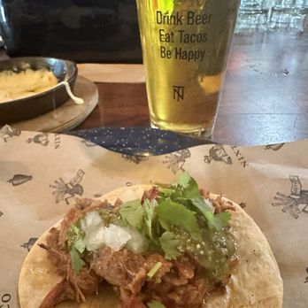 Nixtaco - Carnitas on flour tortilla taco and Pliny the Elder! I loved the Smokey flavor of the carnitas - Mexican Near Me - Roseville, California Nixtaco - Carnitas on flour tortilla taco and Pliny the Elder! I loved the Smokey flavor of the carnitas - Mexican Near Me - Roseville, California