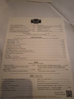 Menu photo 3 New York Prime Boca Raton, FL Menu photo 3 New York Prime Boca Raton, FL