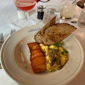 Adalina Italian - Salmon and eggs. Looks delicious - Italian Near Me - Chicago, Illinois