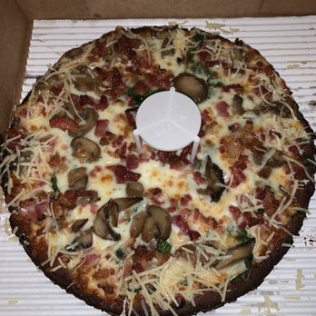 Jet's Pizza - Cauliflower crust with extra bacon ranch mushrooms spinach - Pizza Near Me - Skokie, Illinois Jet's Pizza - Cauliflower crust with extra bacon ranch mushrooms spinach - Pizza Near Me - Skokie, Illinois