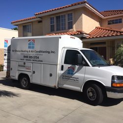1st Choice Heating & Air Conditioning - Here is 1 of our installation trucks on a jobsite in Westminster!