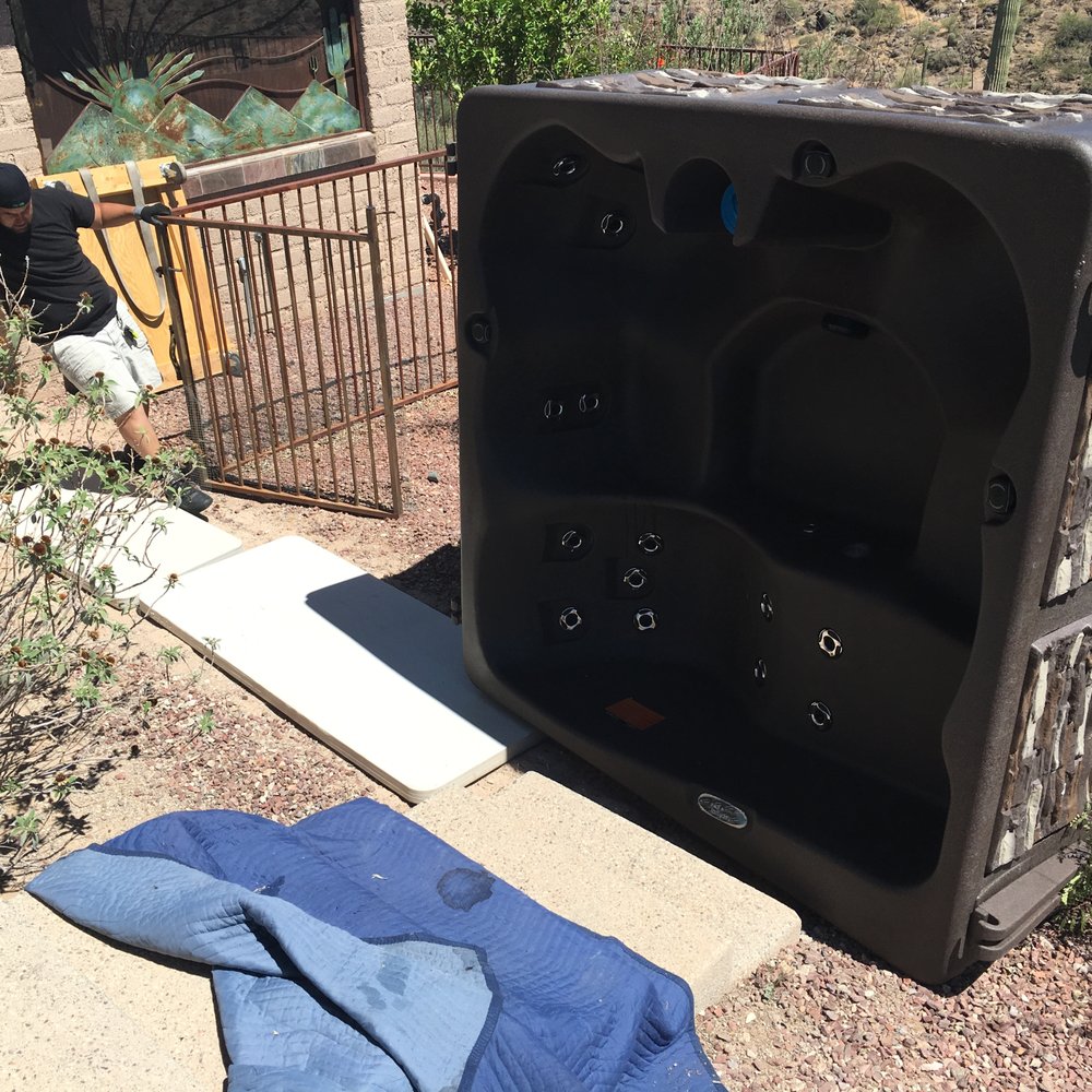 Tuff Spas - tub being delivered - Hot Tub & Pool Near Me - Phoenix, Arizona Tuff Spas - tub being delivered - Hot Tub & Pool Near Me - Phoenix, Arizona