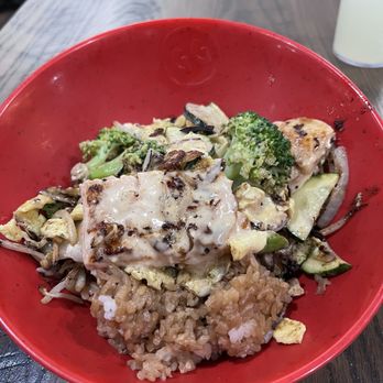Genghis Grill - a plate of food on a table - Mongolian Near Me - Fort Worth, Texas