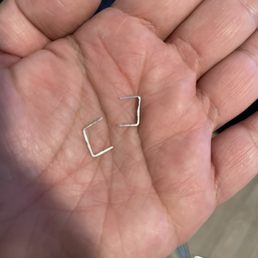 Staples were hanging off headboard