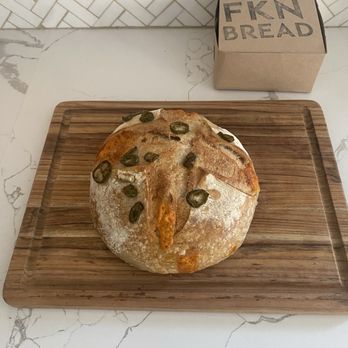 FKN Bread - Best. (Jalapeño Cheddar Sourdough) Bread. Ever. - Bakeries Near Me - San Juan Capistrano, California FKN Bread - Best. (Jalapeño Cheddar Sourdough) Bread. Ever. - Bakeries Near Me - San Juan Capistrano, California