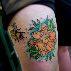 Mansfield Tattoo - Tattoo by Sally Swanson @salamandertattooer
