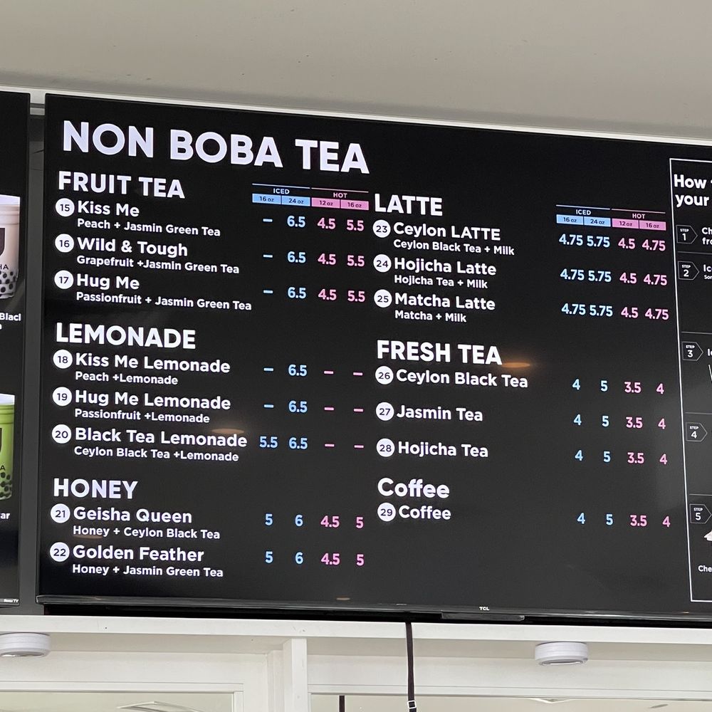 ÜMACHA - Menu (as of 7/23/23) - Bubble Tea Near Me - Edgewater, New Jersey ÜMACHA - Menu (as of 7/23/23) - Bubble Tea Near Me - Edgewater, New Jersey