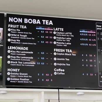 ÜMACHA - Menu (as of 7/23/23) - Bubble Tea Near Me - Edgewater, New Jersey