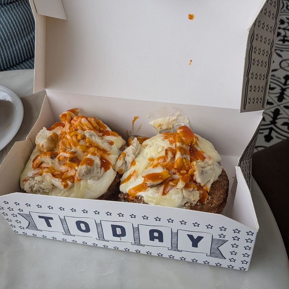 Parlor Doughnuts - Savory Layered Donuts: Buffalo Chicken - Coffee & Tea Near Me - Clarksville, Tennessee