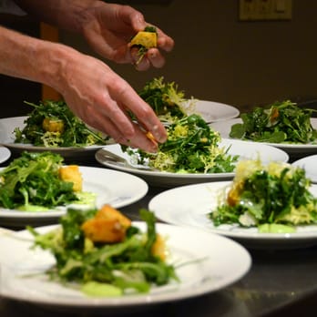 Ramekins Culinary School, Events & Inn - Plating the salad course. - Cooking Schools Near Me - Sonoma, California Ramekins Culinary School, Events & Inn - Plating the salad course. - Cooking Schools Near Me - Sonoma, California