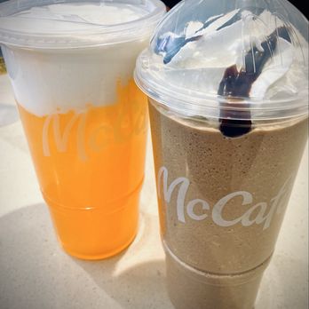 McDonald's - (L) Orange Dream; (R) Mocha Frapp - Fast Food Near Me - Reno, Nevada McDonald's - (L) Orange Dream; (R) Mocha Frapp - Fast Food Near Me - Reno, Nevada
