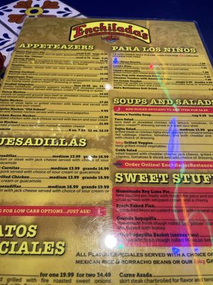 Menu photo 1 Enchilada's Restaurant Dallas, TX Menu photo 1 Enchilada's Restaurant Dallas, TX