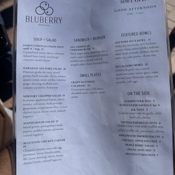 Bluberry Social - Full Lunch Menu - Breakfast & Brunch Near Me - Irvine, California Bluberry Social - Full Lunch Menu - Breakfast & Brunch Near Me - Irvine, California