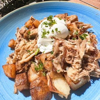 Bulla Gastrobar - Braised Pork Hash - Spanish Near Me - Plano, Texas Bulla Gastrobar - Braised Pork Hash - Spanish Near Me - Plano, Texas