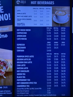 Menu photo 2 Vanilla Gorilla Cafe New York, NY Menu photo 2 Vanilla Gorilla Cafe New York, NY