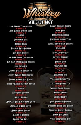 Menu photo 4 The Whiskey Barrel Hesperia, CA Menu photo 4 The Whiskey Barrel Hesperia, CA