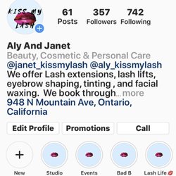 Kiss My Lash - Find all of our information on Instagram!