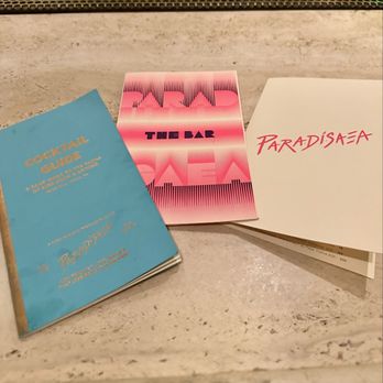 Paradisaea - Bar menus - New American Near Me - San Diego, California
