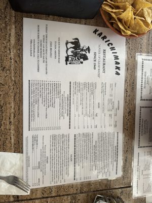 Menu photo 6 Karichimaka Restaurant Tucson, AZ