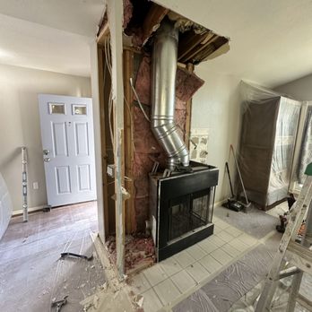 M&D Renovation - Demo of fireplace - General Contractors Near Me