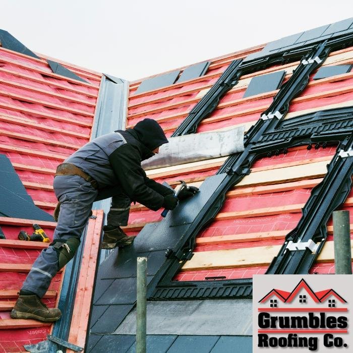Slide of Grumbles Roofing