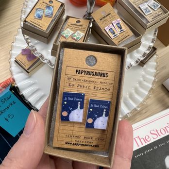 Garden Party Books - Mini book earrings - Bookstores Near Me - Rochester, Minnesota Garden Party Books - Mini book earrings - Bookstores Near Me - Rochester, Minnesota