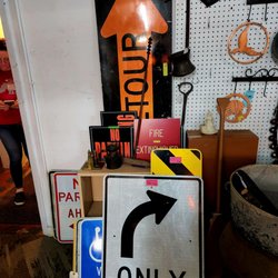 Blue Moon Antique Mall - June 2022: One of the few times I've seen a dealer sell road signage