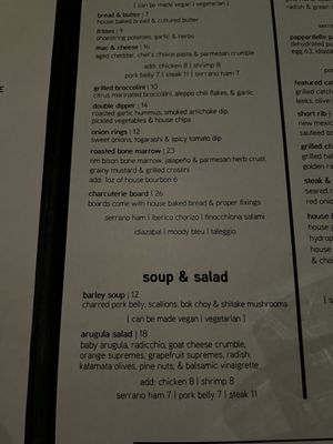 Menu photo 4 3128 Social House Albuquerque, NM