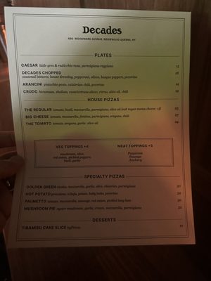 Menu photo 8 Decades Pizza Queens, NY