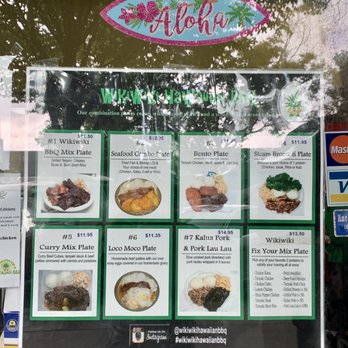 Wikiwiki Hawaiian BBQ - Menu - Hawaiian Near Me - Berkeley, California