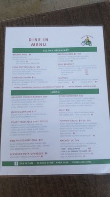 Menu photo 2 Idle in Cafe Nana Glen, NSW Menu photo 2 Idle in Cafe Nana Glen, NSW