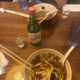 Udon with added waygu beef