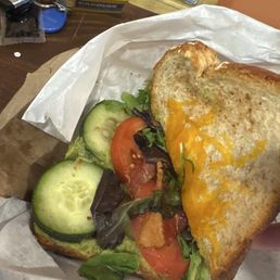 I paid extra for egg and cheddar cheese and there was no egg and this is the cheese I paid extra for egg and cheddar cheese and there was no egg and this is the cheese