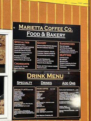 Menu photo 1 Marietta Coffee Company Marietta, GA
