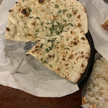 India Oven - Single order of garlic naan - Indian Near Me - Mesa, Arizona