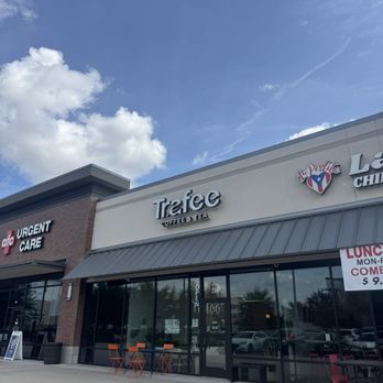 Trafee Coffee & Tea - Entrance with plenty of parking - Coffee & Tea Near Me - Houston, Texas Trafee Coffee & Tea - Entrance with plenty of parking - Coffee & Tea Near Me - Houston, Texas