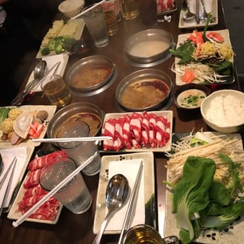 Spring Shabu-Shabu - Before. Meat portions are large, veggies, noodles, dumplings, and more have many many options. - Japanese Near Me - Flushing, New York Spring Shabu-Shabu - Before. Meat portions are large, veggies, noodles, dumplings, and more have many many options. - Japanese Near Me - Flushing, New York