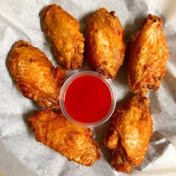 Fried chicken wings (6)