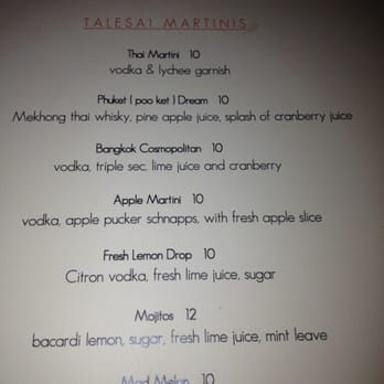 Talesai - A peak at the menu.. - Thai Near Me - Studio City, California Talesai - A peak at the menu.. - Thai Near Me - Studio City, California