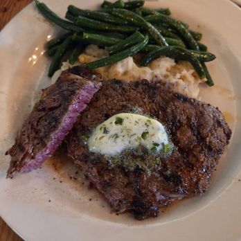 Reata Restaurant - 14oz Ribeye with Mashed Potatoes & Green Beans ($59) 08-25-2026 - New American Near Me - Alpine, Texas Reata Restaurant - 14oz Ribeye with Mashed Potatoes & Green Beans ($59) 08-25-2026 - New American Near Me - Alpine, Texas